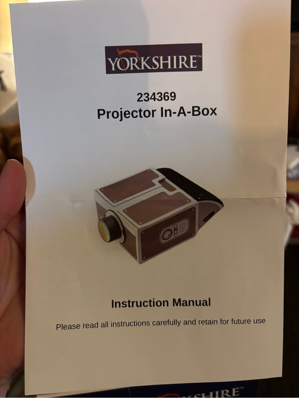 Brown Portable Projector In-A-Box